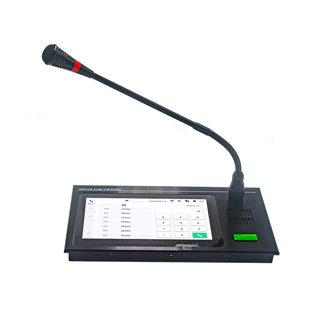 SIP Network Broadcast Intercom Station with Touch Screen