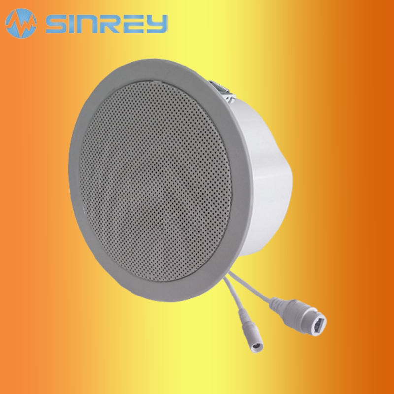 SIP Ceiling Speaker with POE Support, 20W Aluminum Alloy Housing