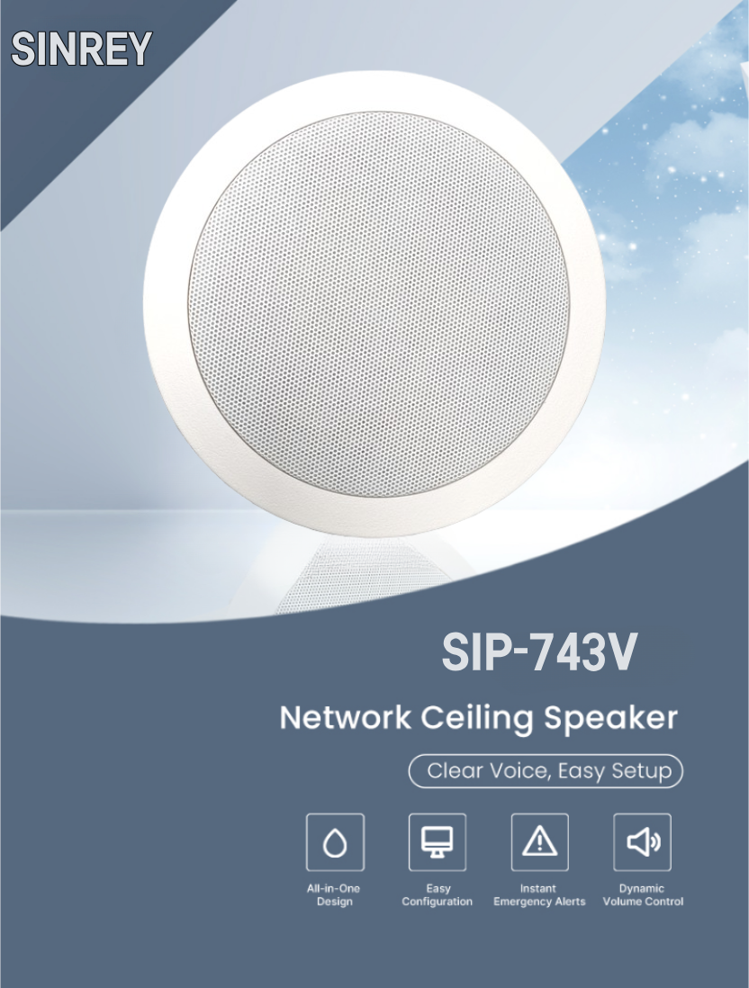 SIP 743V ceiling speaker 