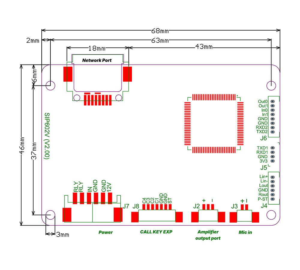 SIP Intercom Help Module Supports Full-duplex Two-way Intercom SIP602V-M