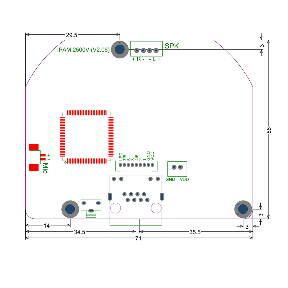 SIP Audio Playback Module with PoE — SIP2502V